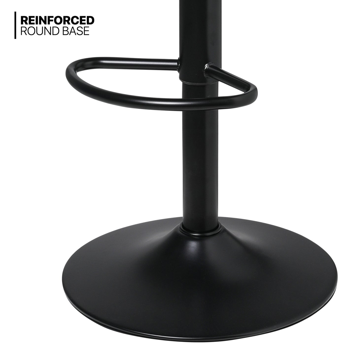 2 Pcs Rotatable Rattan Bar Stool Black/Brown