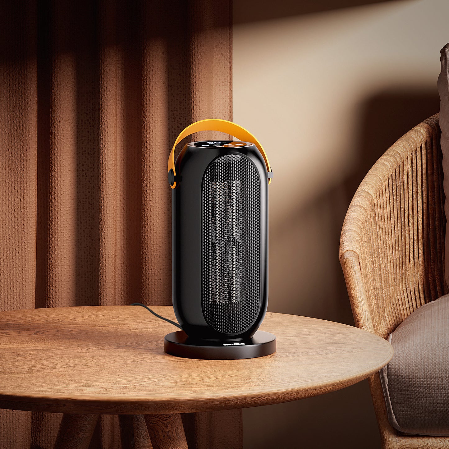 1200W Electric Portable PTC 160 sq.ft Space Heater - Digital Display