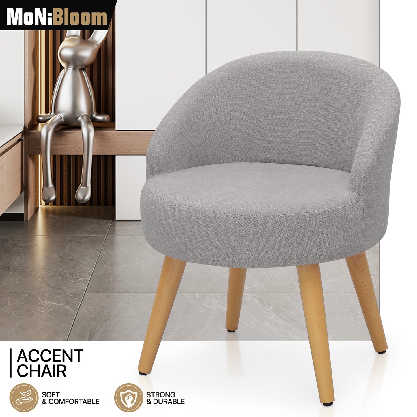 Leisure Upholstery Tufted Accent Chair