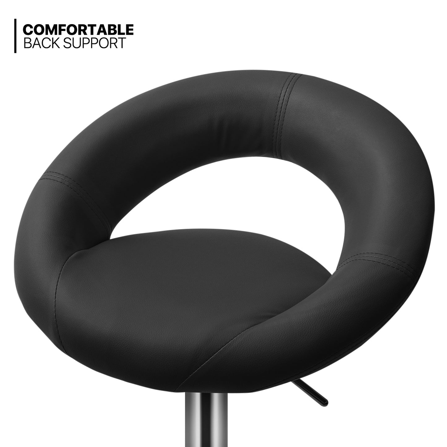 Round Seat Bar Stool 2 Pcs