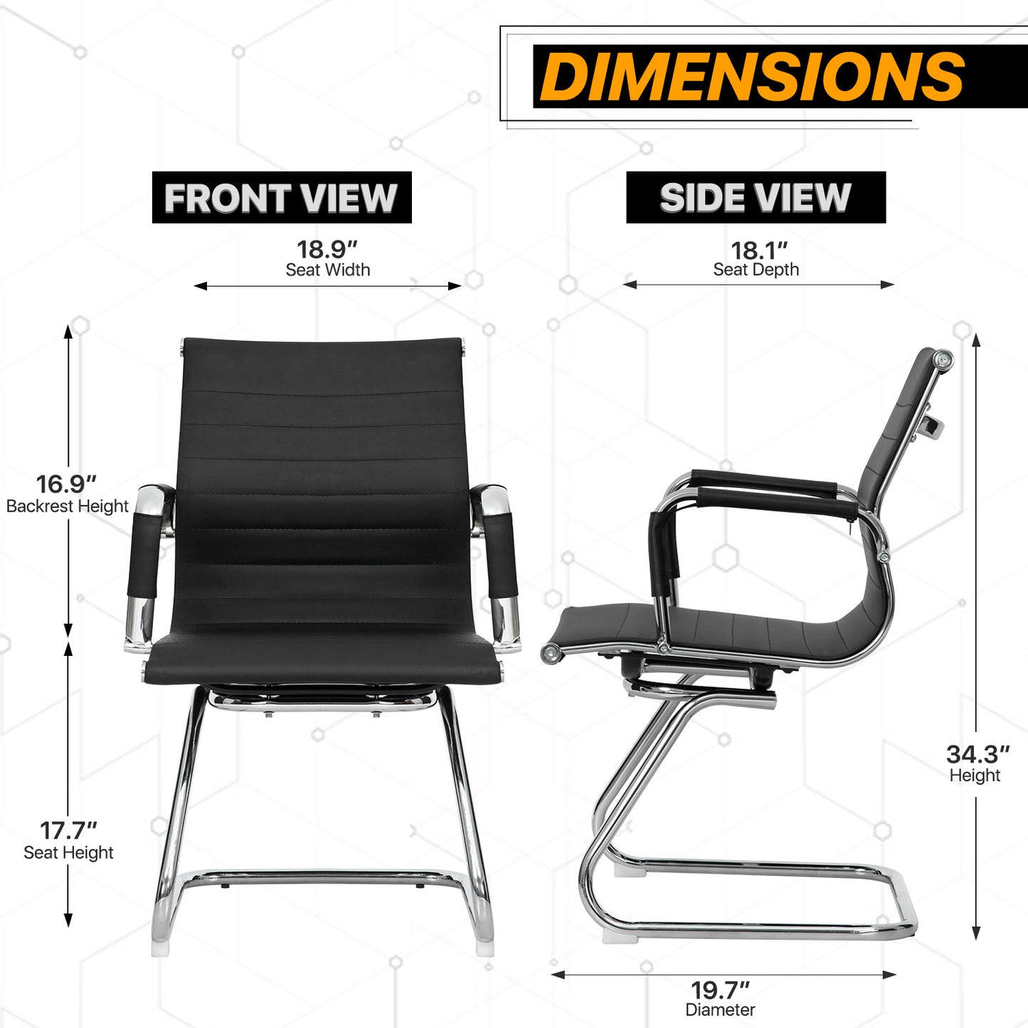 Sled Base Conference Chair