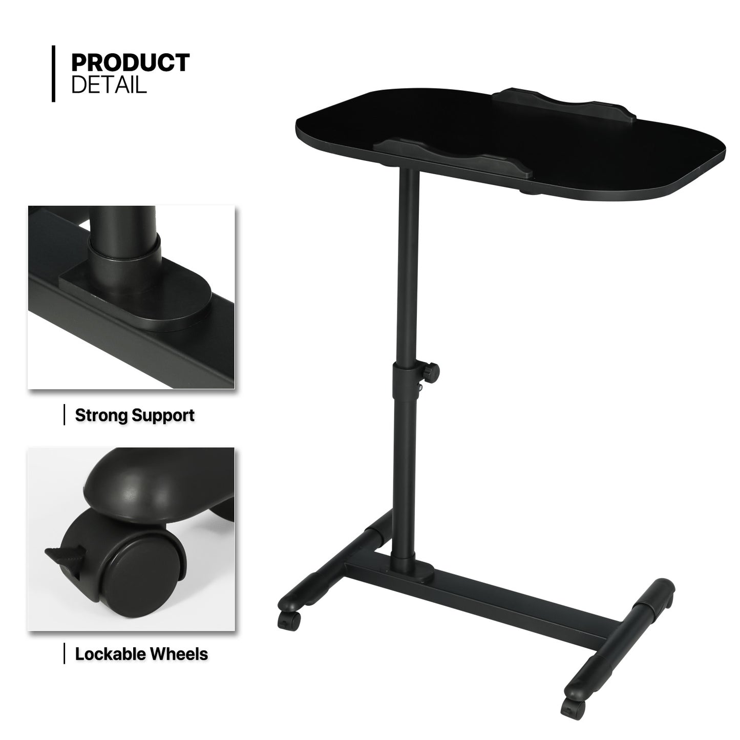 Tilting Computer Desk 24"x15.5"36" - Adjustable Height 24" to 36"