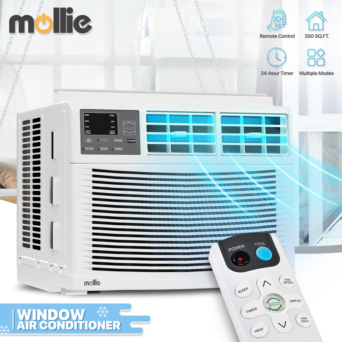 Electrical - Window Air Conditioner w/remote-8K