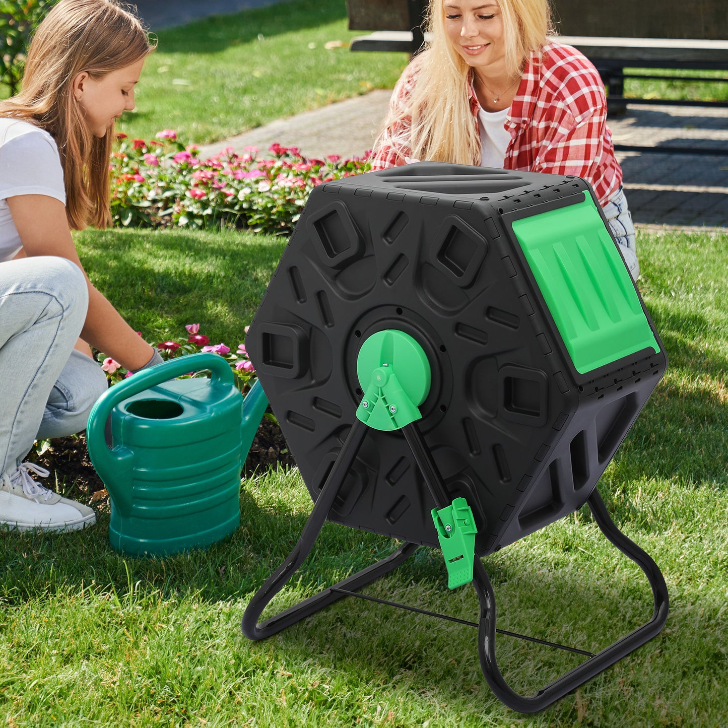 17 Gallon Compact Compost Bin - with Gloves