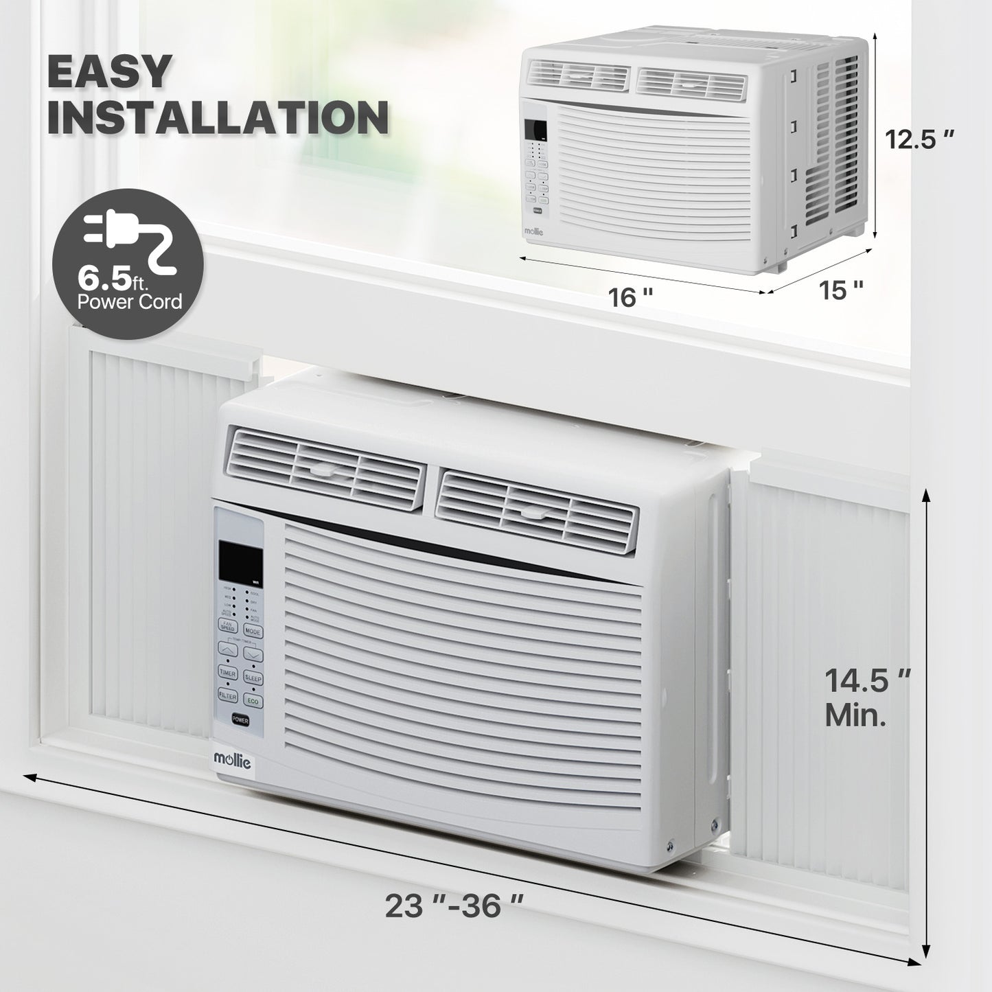 Electrical - Window Air Conditioner w/remote + Wifi App-6K