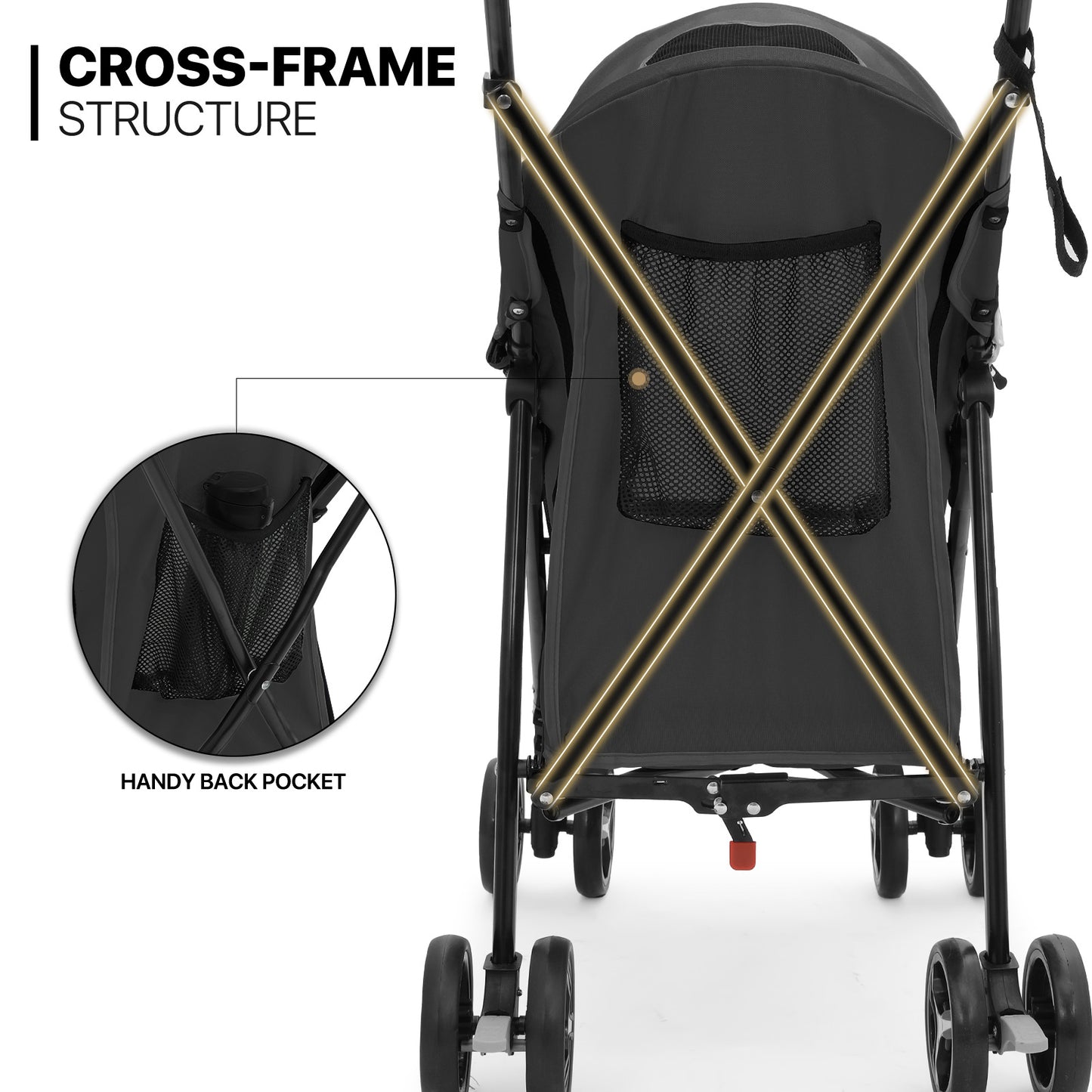 4 Wheels Pet Stroller - 26*18*37.5 inch