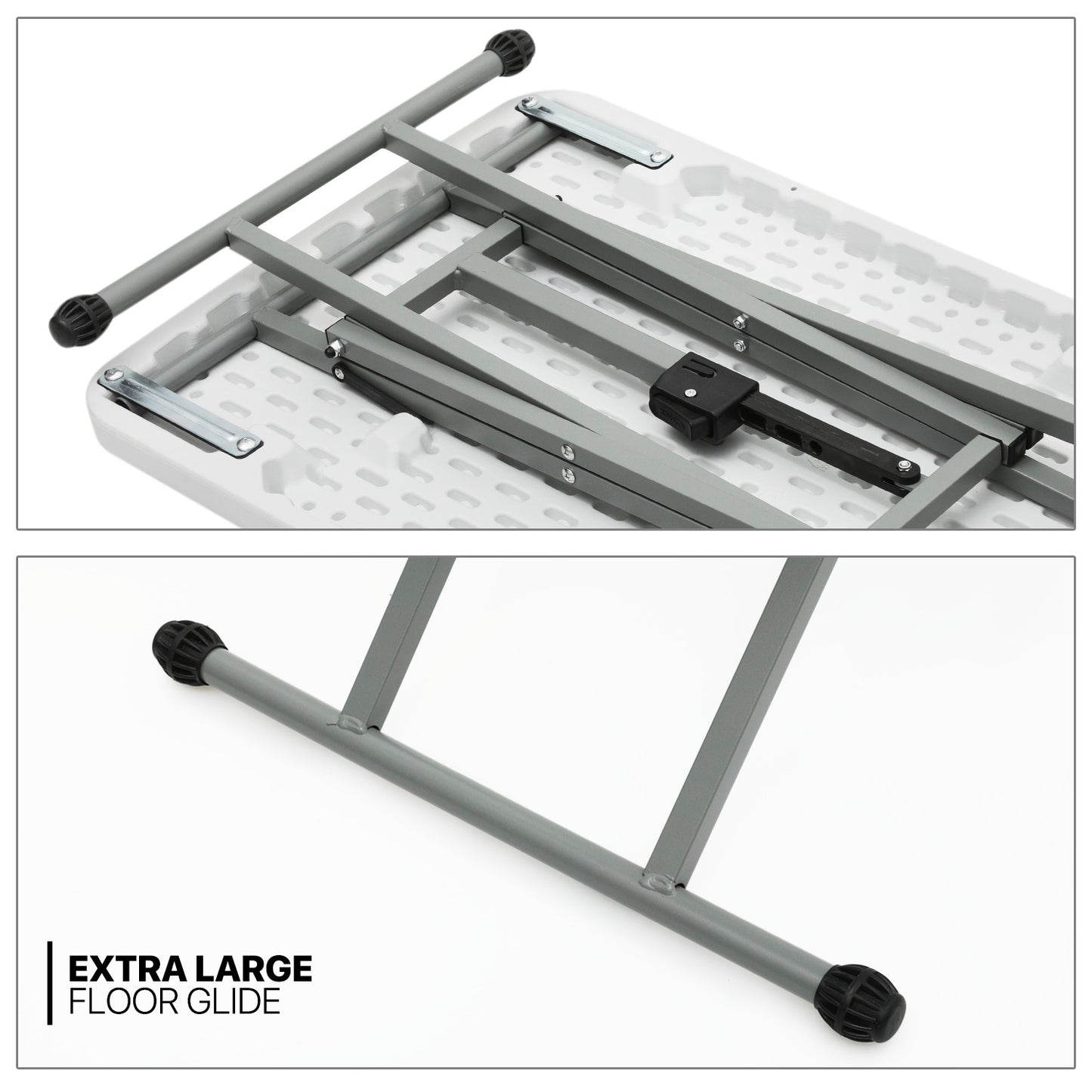 Double Cross TV Tray 26"x17.5"x26.5" - 4 Motions Adjustable
