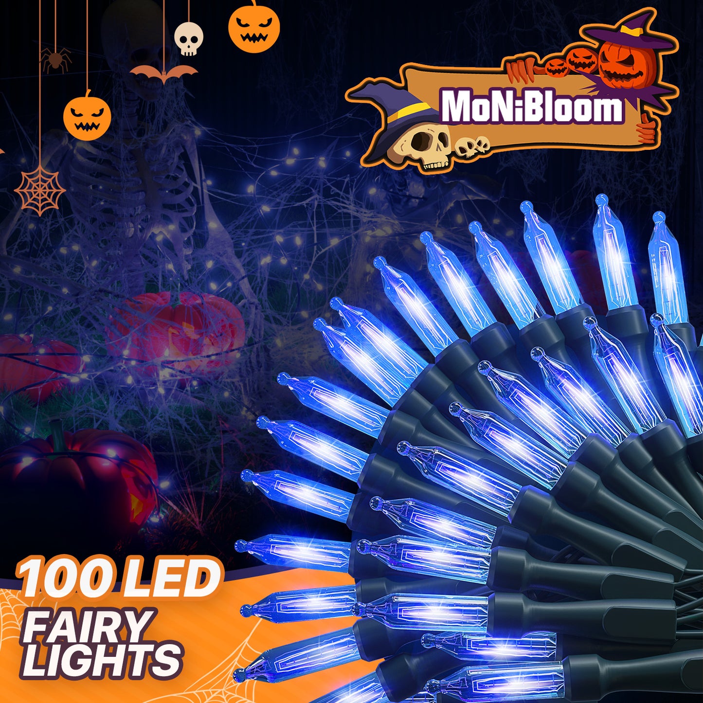 LED String Fairy Light - 100 Bulbs, 33 Ft - 8 Modes - Connectable