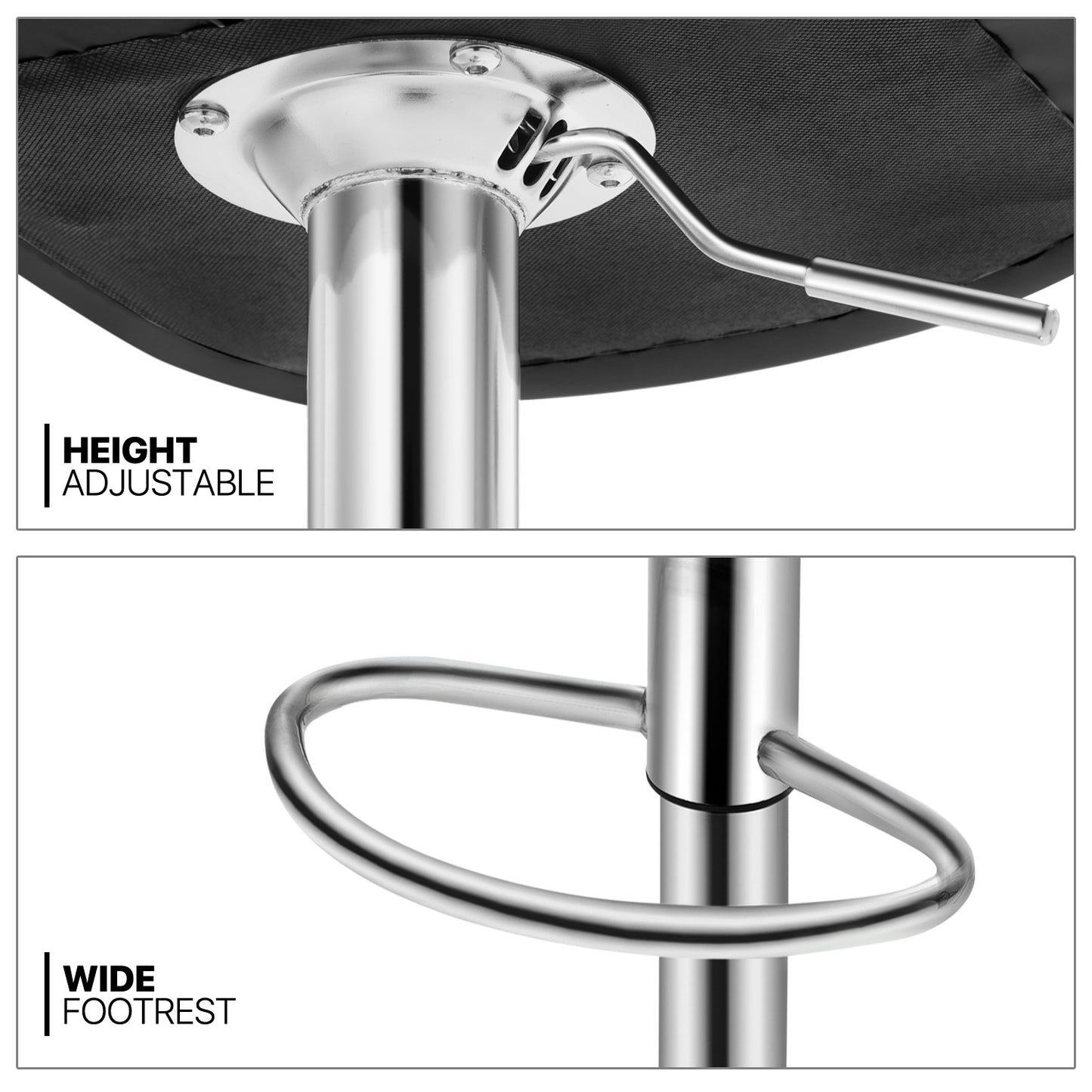 Strip Pattern Bar Stool 2 Pcs
