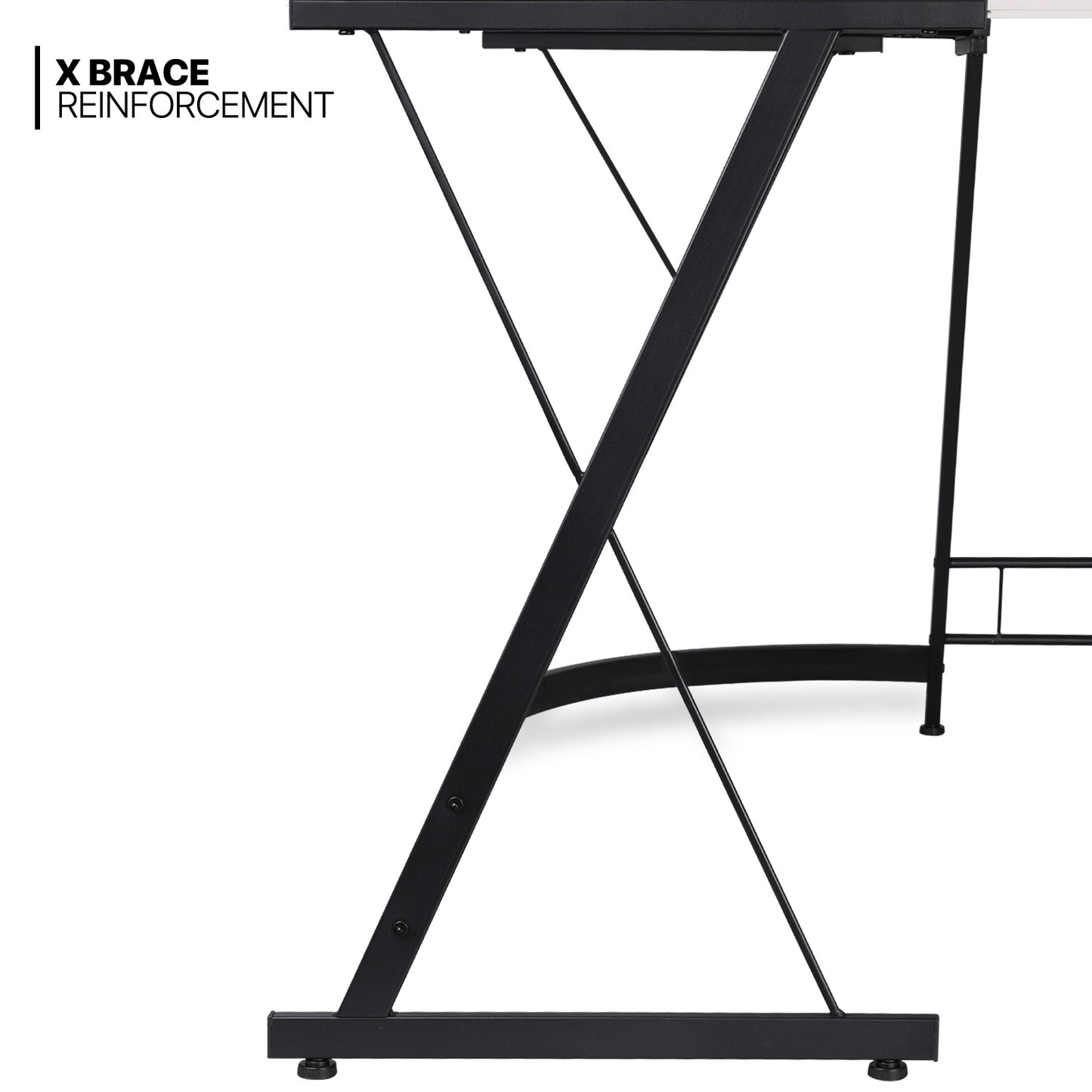 L-shape Corner Computer Desk - 51"x51"x29" - with Shelf