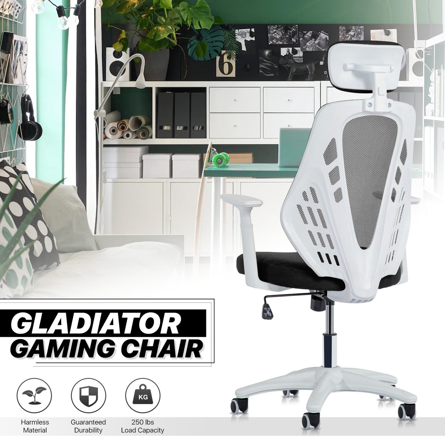 Mesh Task Chair with Headrest