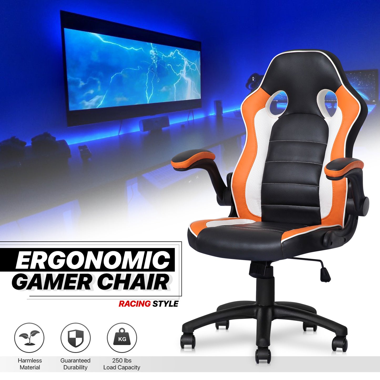 Two-Tone Racing Game Chair