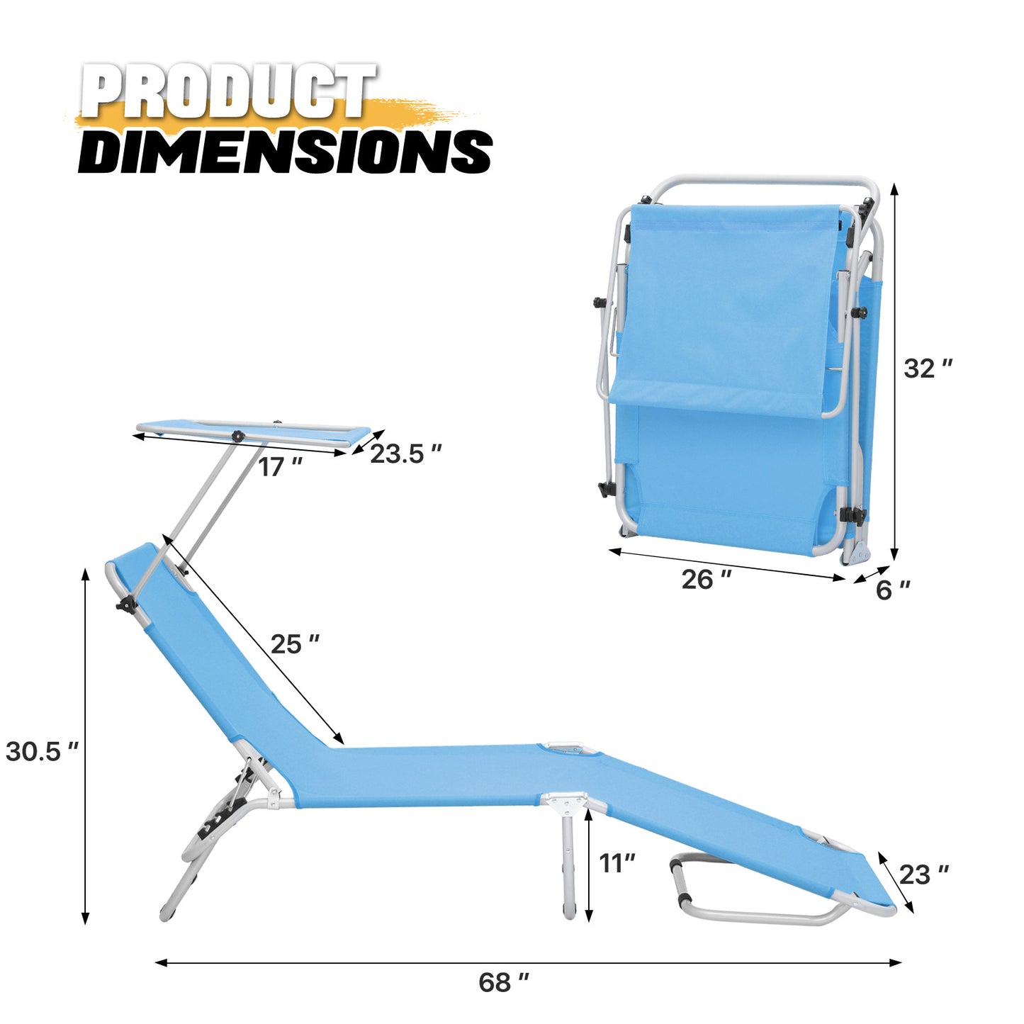 Outdoor Camping Chairs - Steel Tube - Oxford Fabric