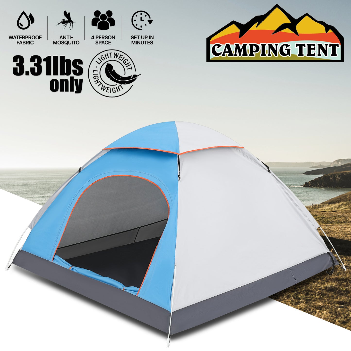Double Layers Dome Tent, 2 Person