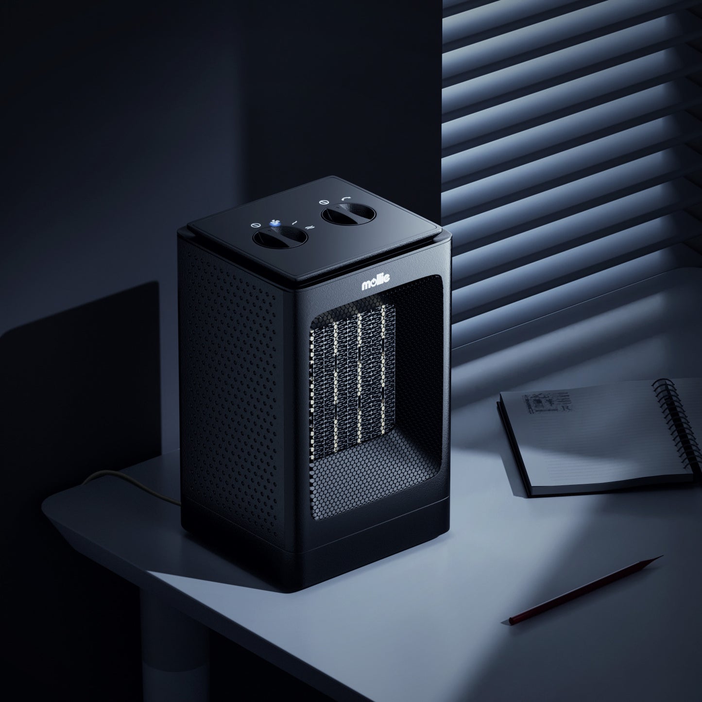 1500W Cuboid PTC Electric 160 sq.ft Space Heater