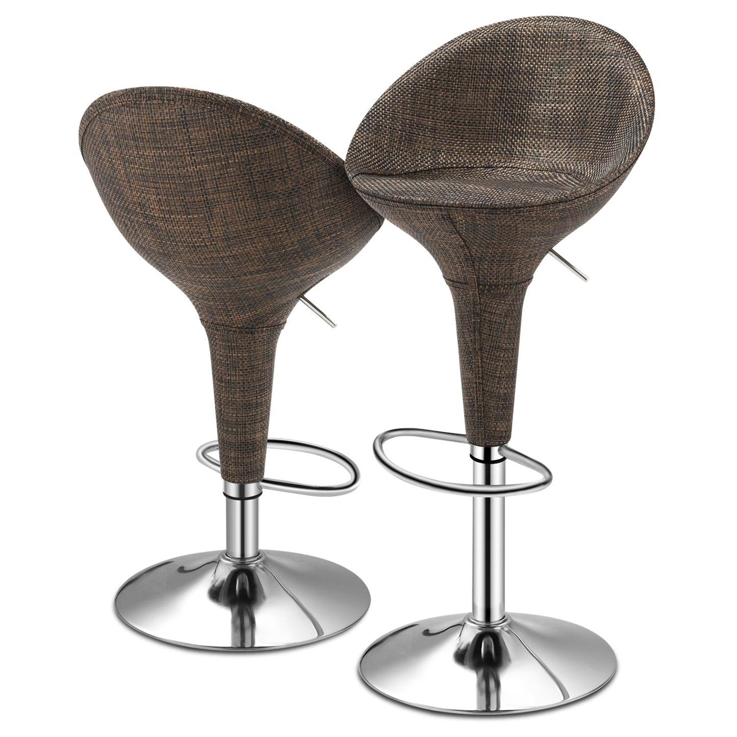 Oval Bar Stool 2 Pcs