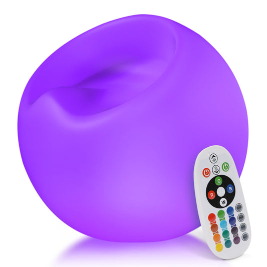 LED - Stool - Apple Shape - 16 Colors Remote Control