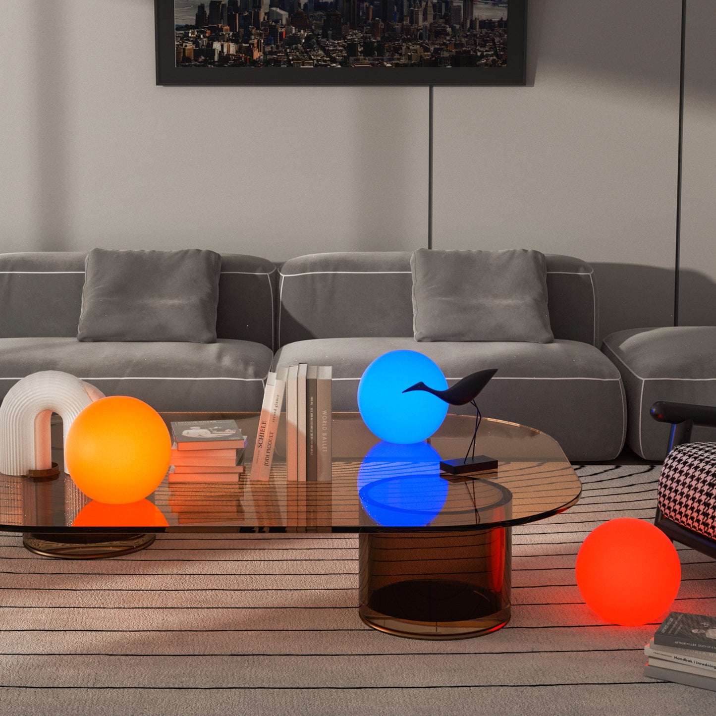 LED - Decor Light - 12''Ball - 16 Colors Remote Control