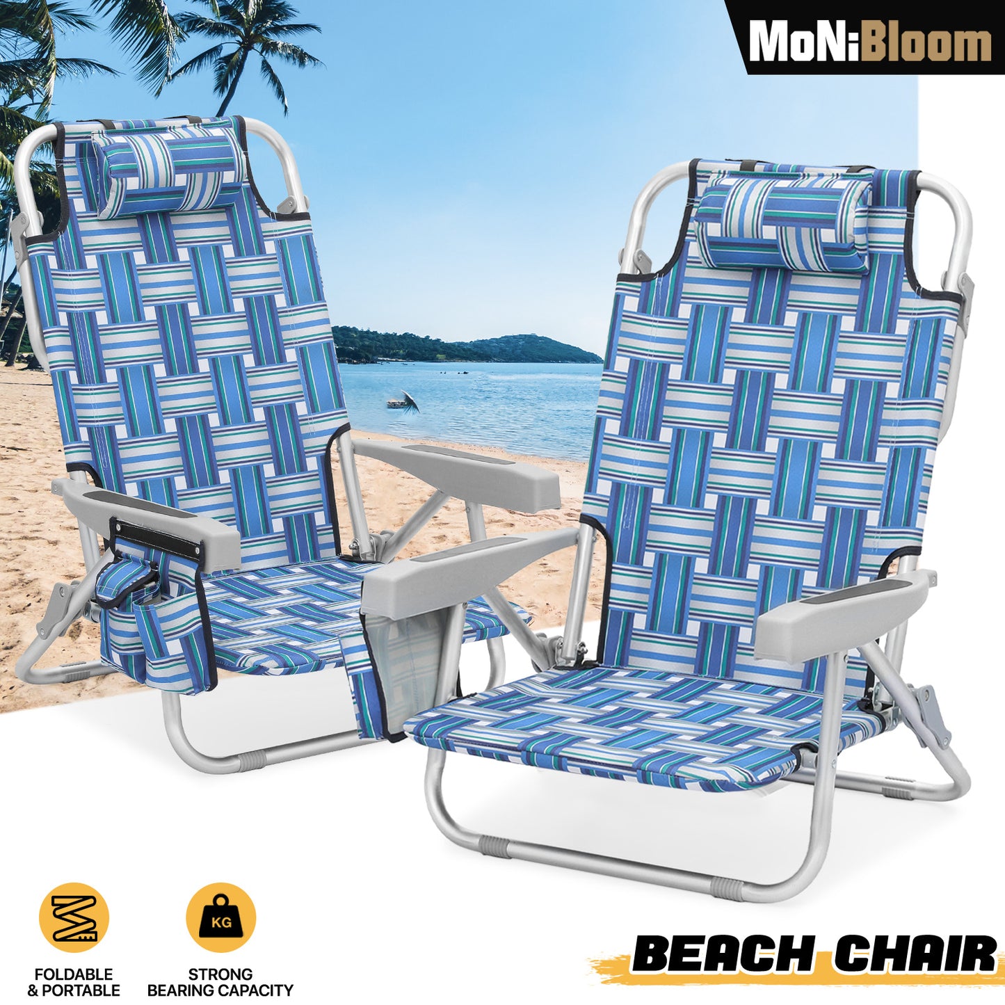 Five Position Adjustable Chair - Oxford Fabric - Aluminum Tube - 2P