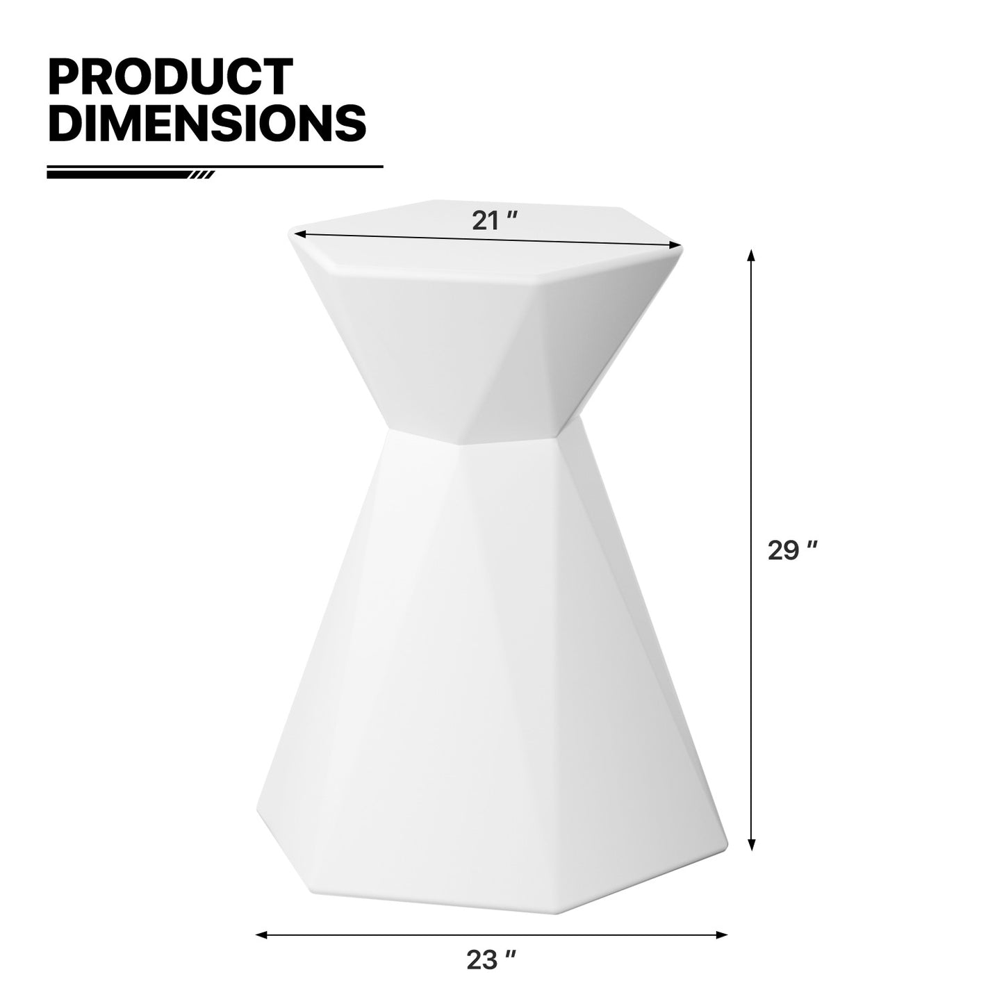 LED - Table - Diamond Shape - 16 Colors Remote Control