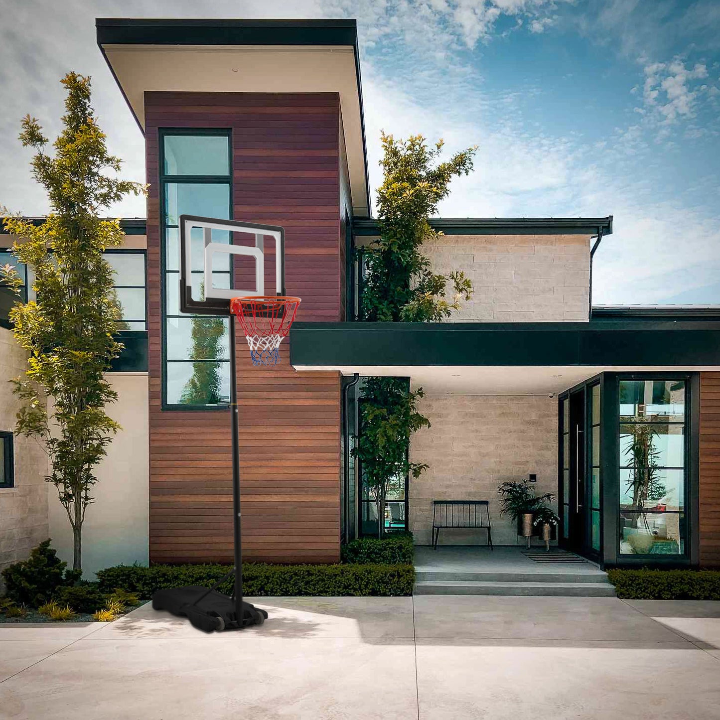 7 Ft Adjustable Height Portable Basketball Hoop