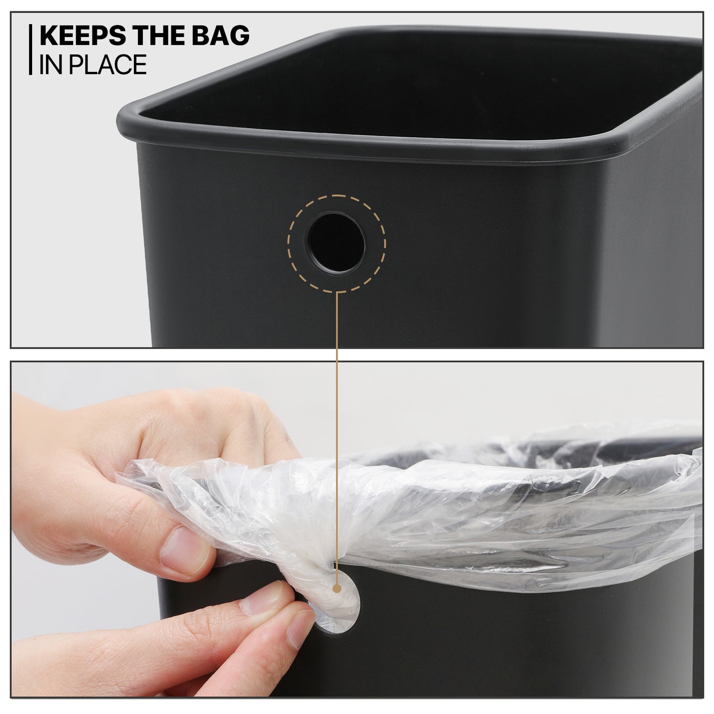 Step-On Trash Bin - 20L + 20L