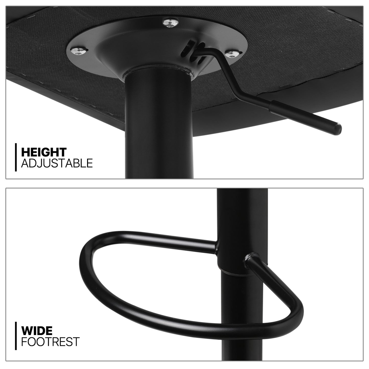 Diamond Pattern Bar Stool 2 Pcs