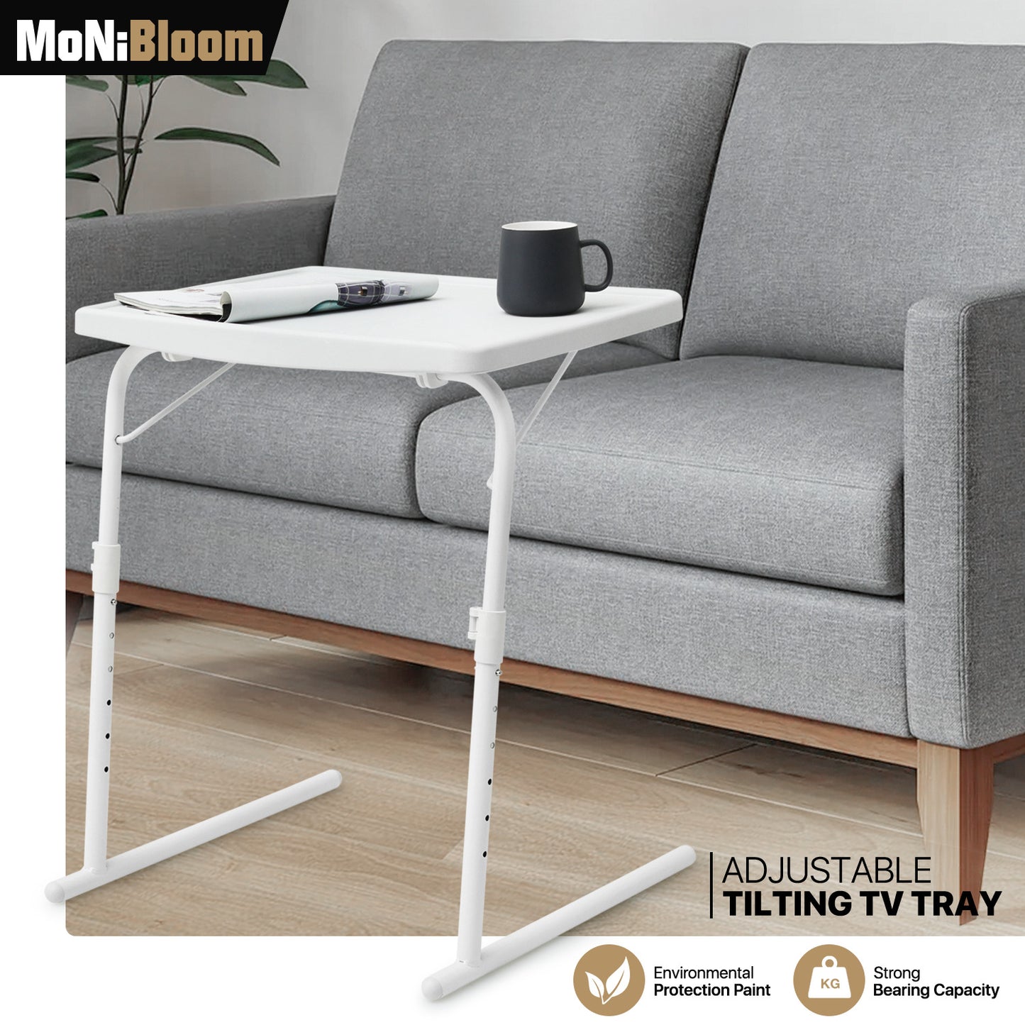 Tilting TV Tray - 6 Adjustable Height