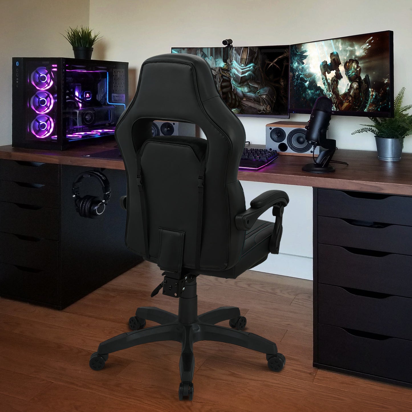 Reclinable Gaming Chair w/Footrest #003