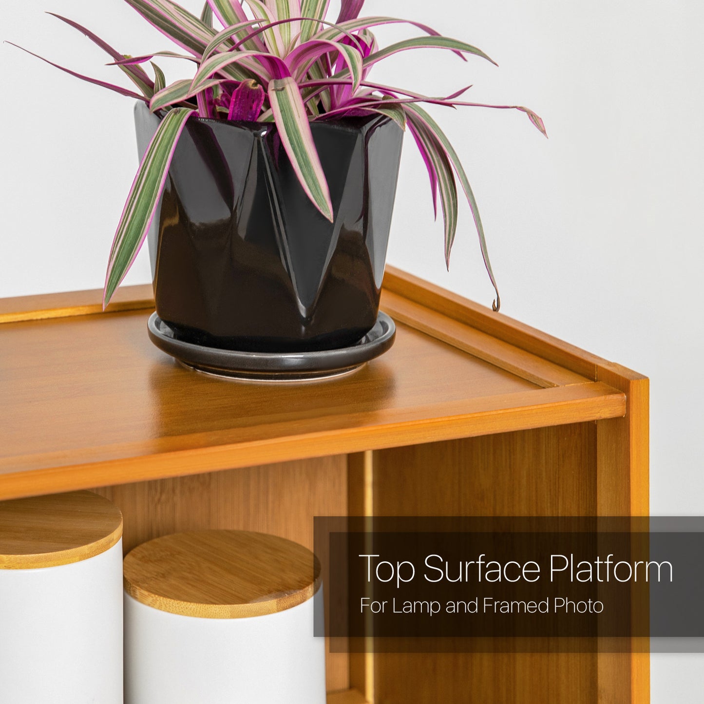 Multi-Functional Freestanding Display Storage Shelf - 6 Tier - Brown