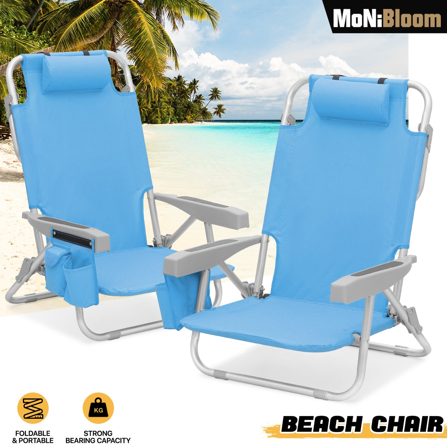 Five Position Adjustable Chair - Oxford Fabric - Aluminum Tube - 2P