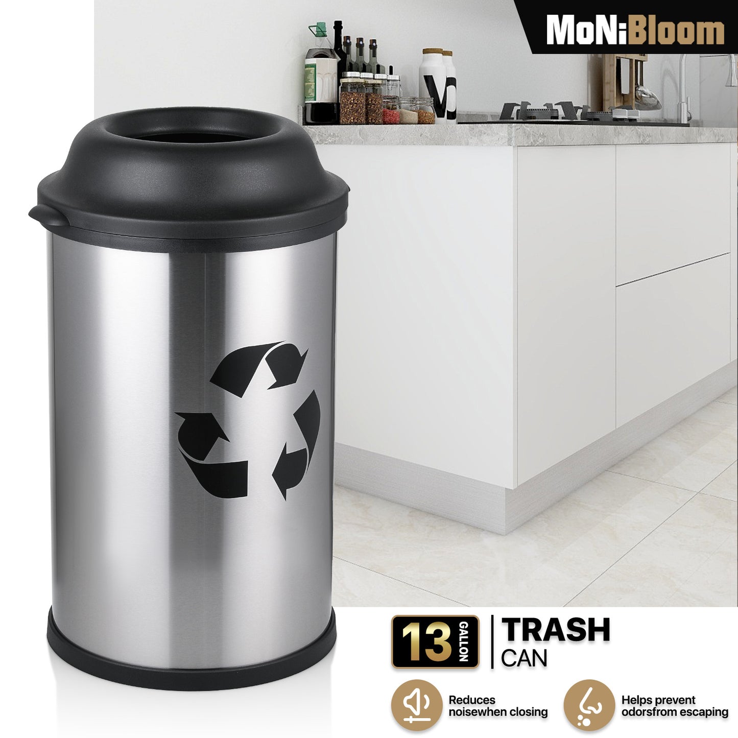Dome Top Trash Bin - 50L