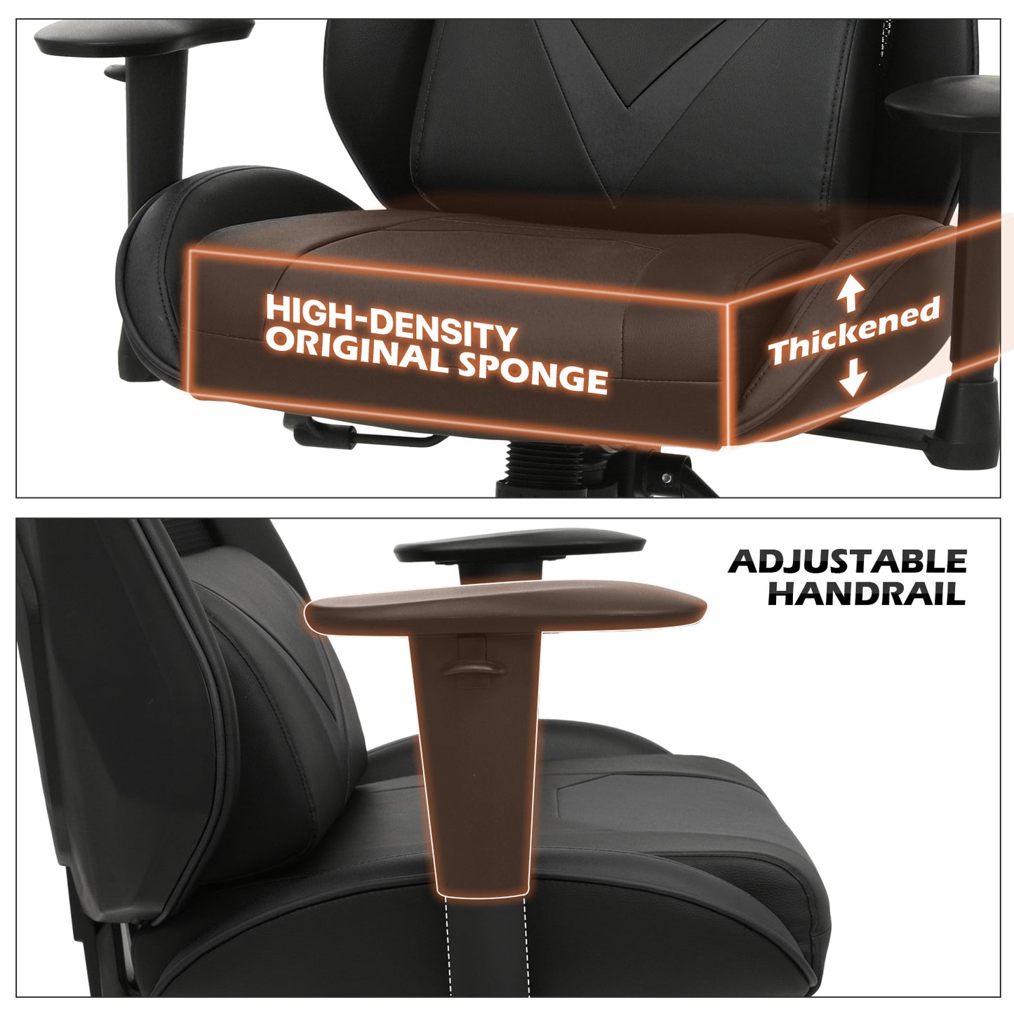 Gaming Chair w/Lumbar Support & Headrest #007