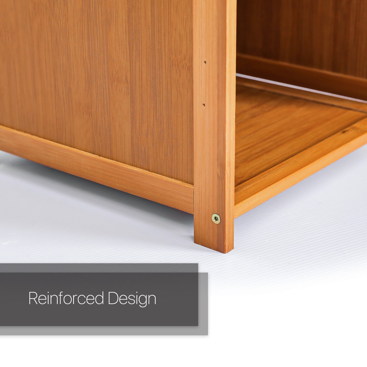 Multi-Functional Freestanding Display Storage Shelf - 5 Tier - Brown