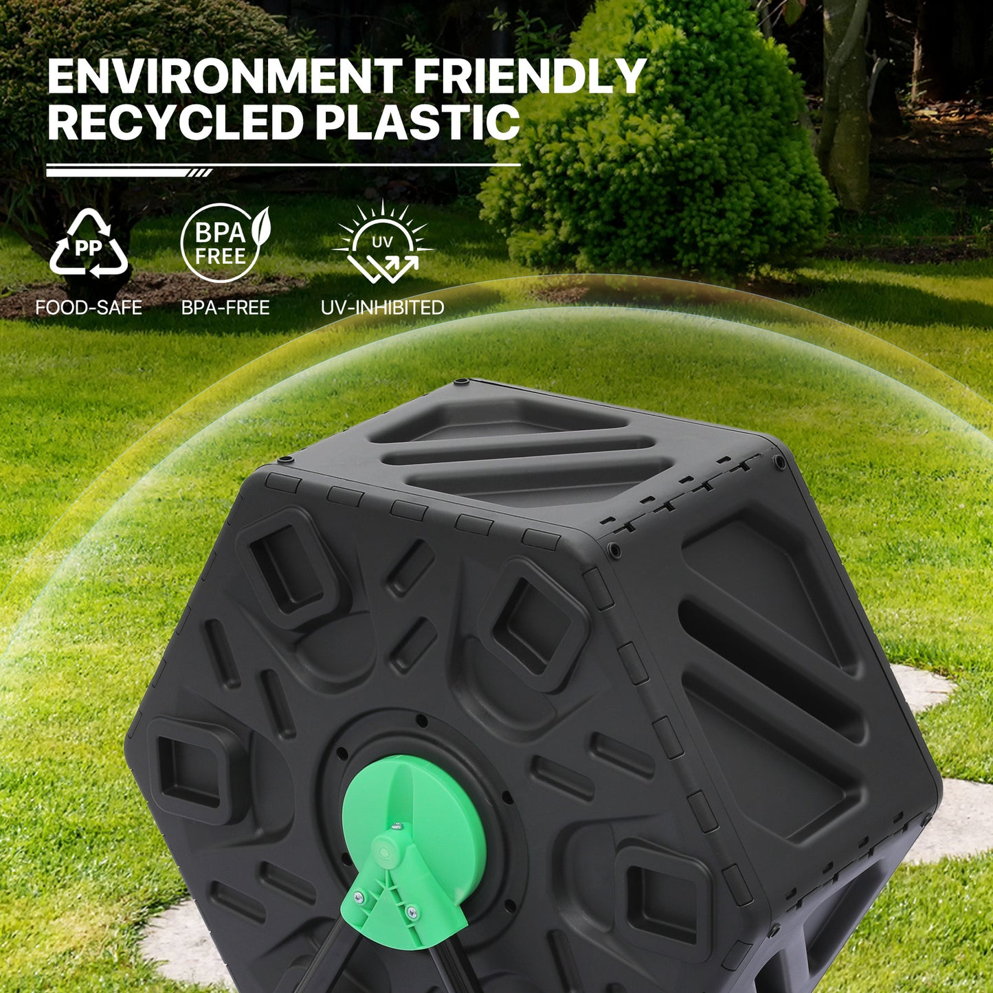 17 Gallon Compact Compost Bin - with Gloves