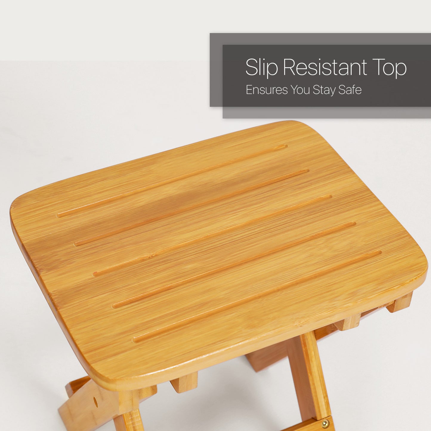 Foldable Step Stool Foot Rest - Natural