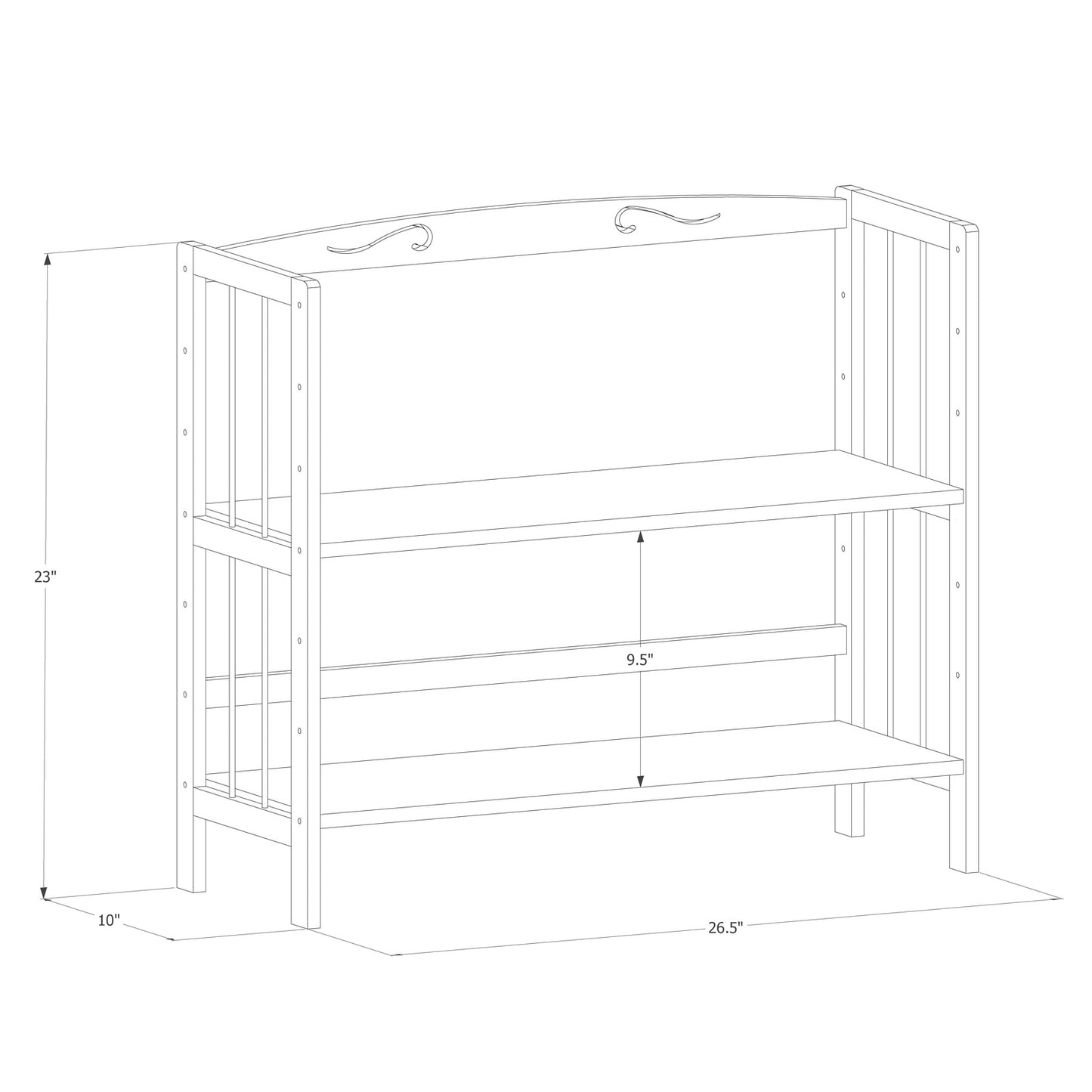 Adjustable Multi-Functional Shelving Organizer - 2 Tier - Natural