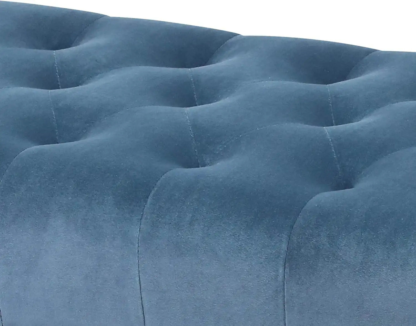 42" Tufted Ottoman Bench Microfiber Upholstered Rectangle Footrest Stool w/X-Leg