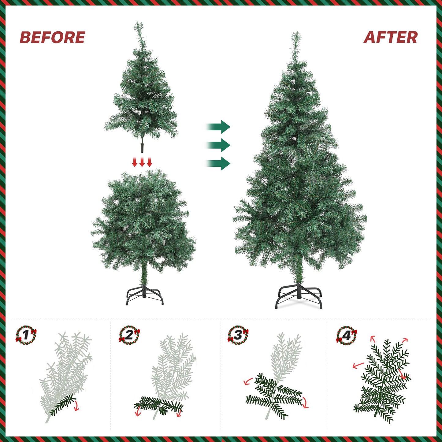 Artificial Christmas Tree - 4 Size