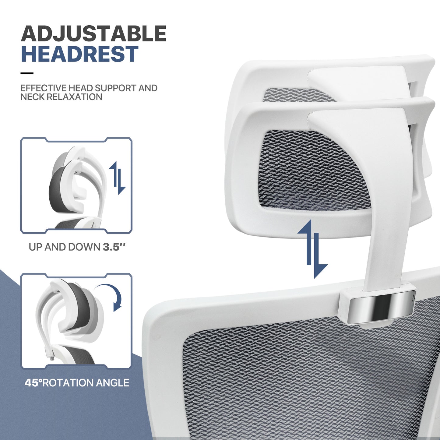 Office Chair w/Separated Seat Back