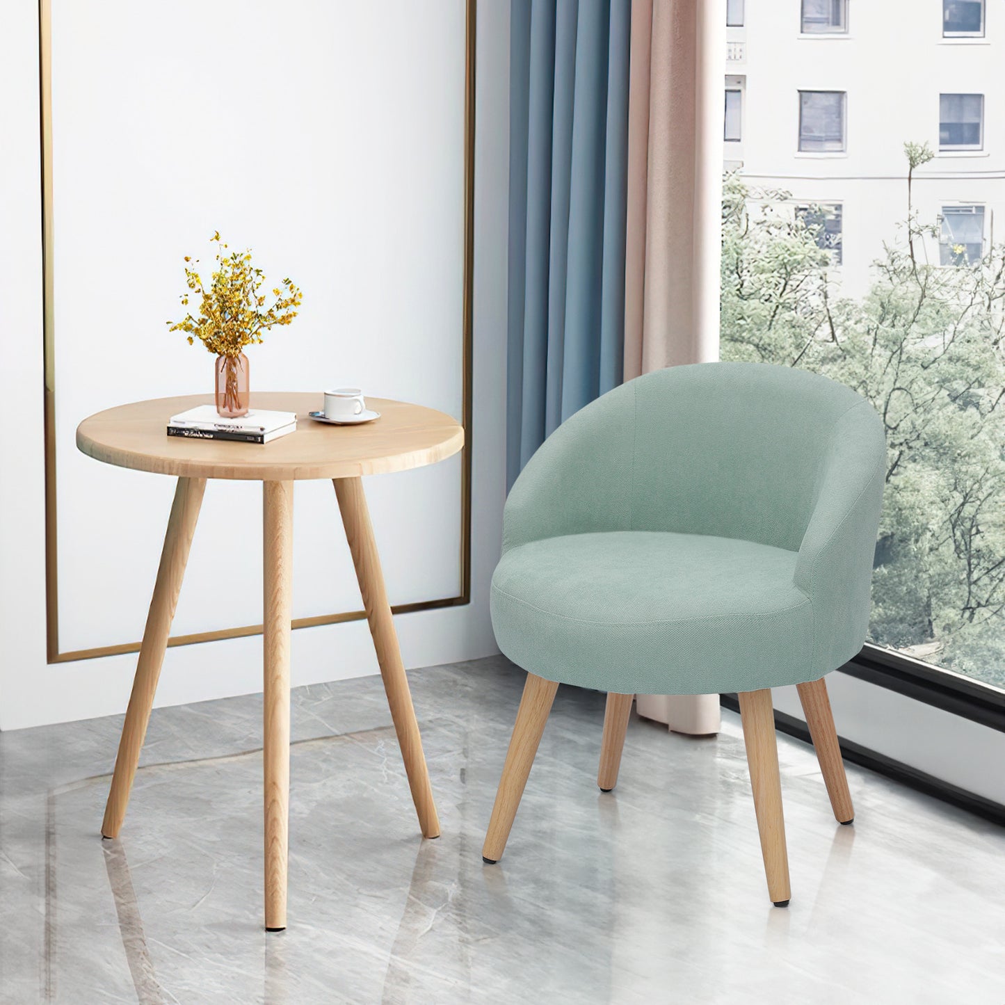 Leisure Upholstery Tufted Accent Chair