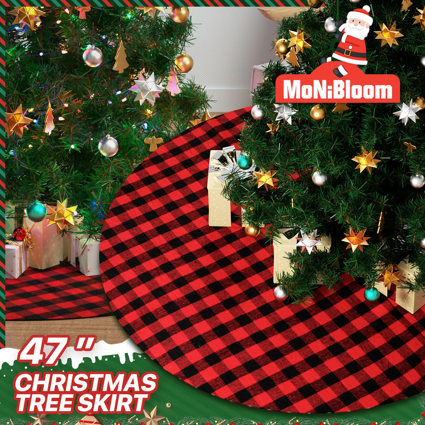 Cotton Plaid Tree Skirt