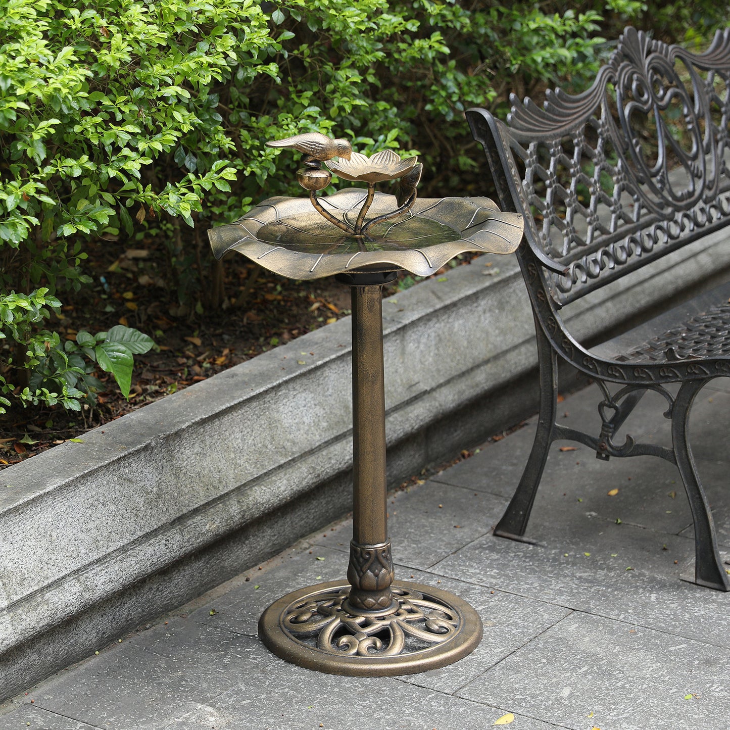 28" Garden Bird Bath - 3 Pcs Nails