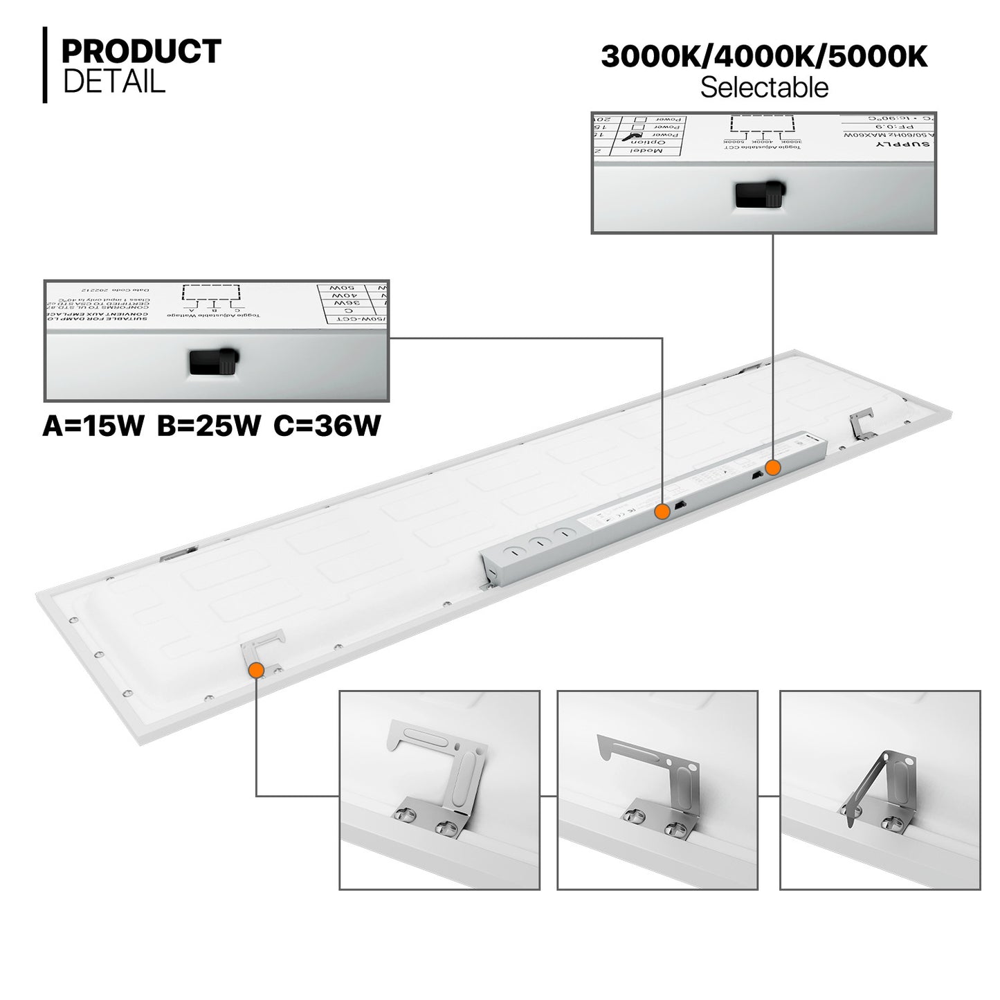 1x4 FT LED Flat Panel Light, 2 / 4 /6 Pack