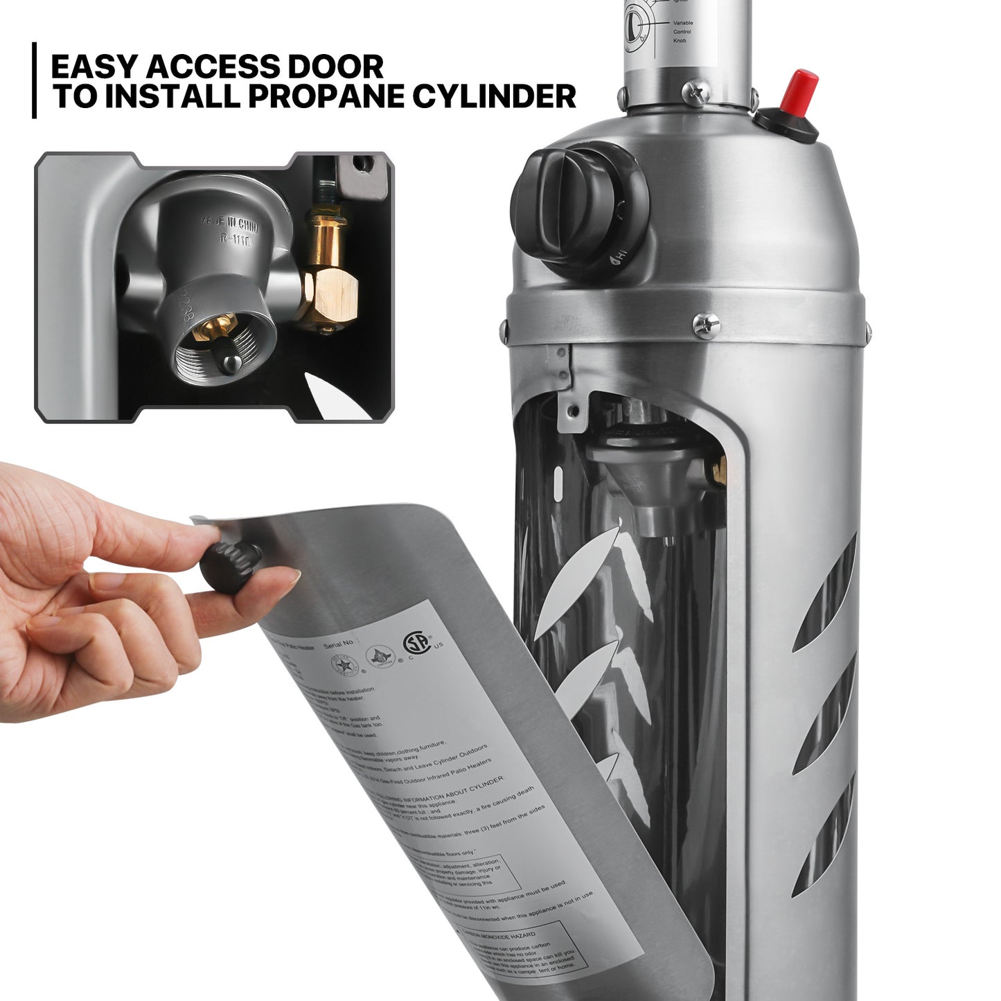 Portable Patio Heater - Steel