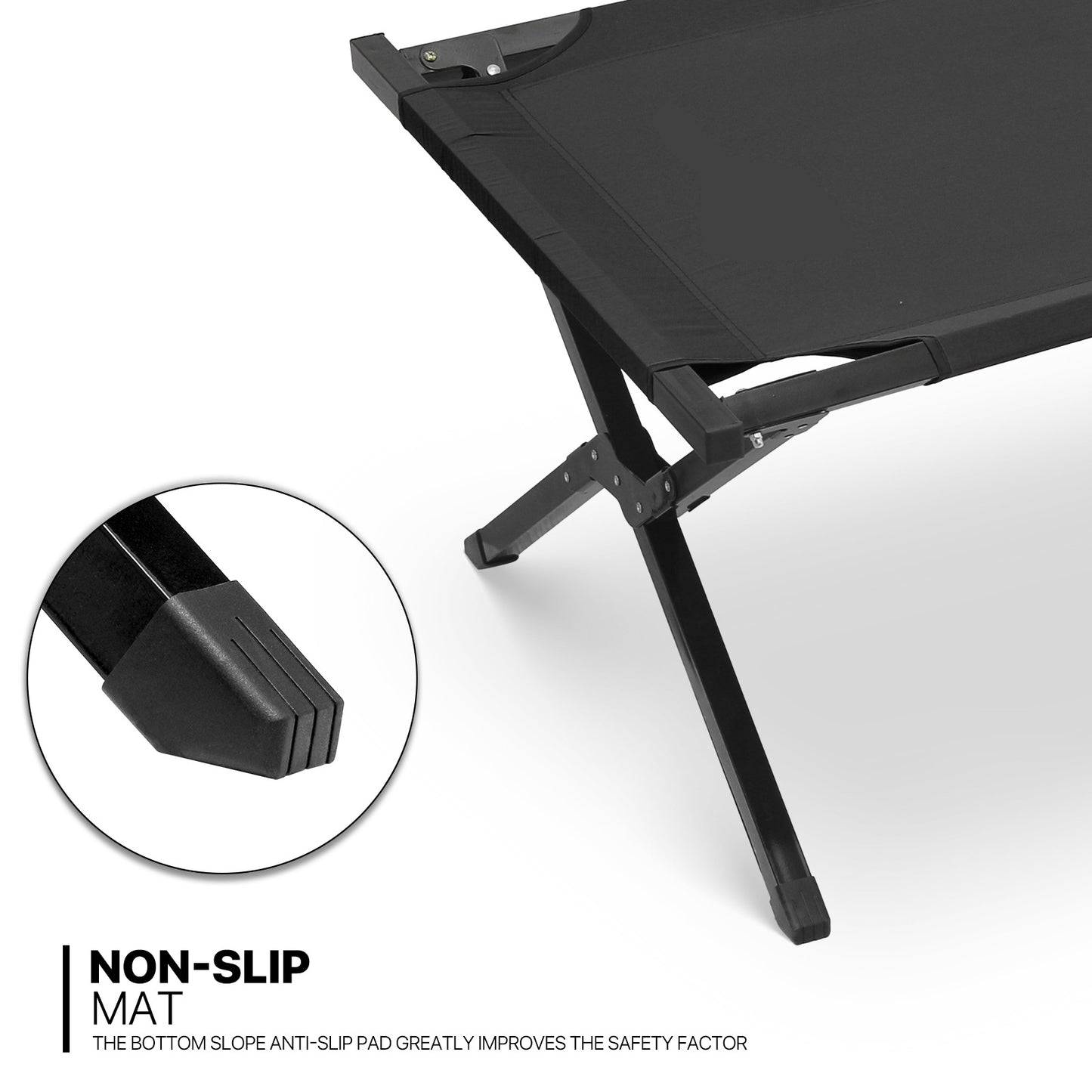 Folding Cot - 75'' Length - w/Carry Bag
