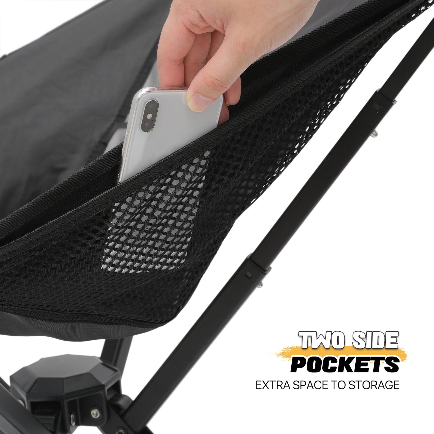Folding Ultralight Camping Chair - Quick Open - 250lbs Weight Capacity