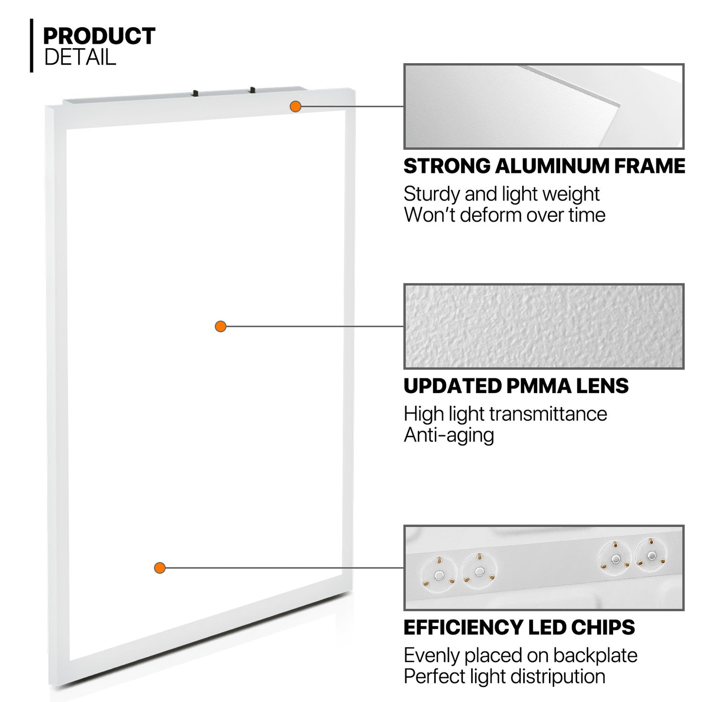 2x2 FT LED Flat Panel Light, 2 / 4 /6 Pack