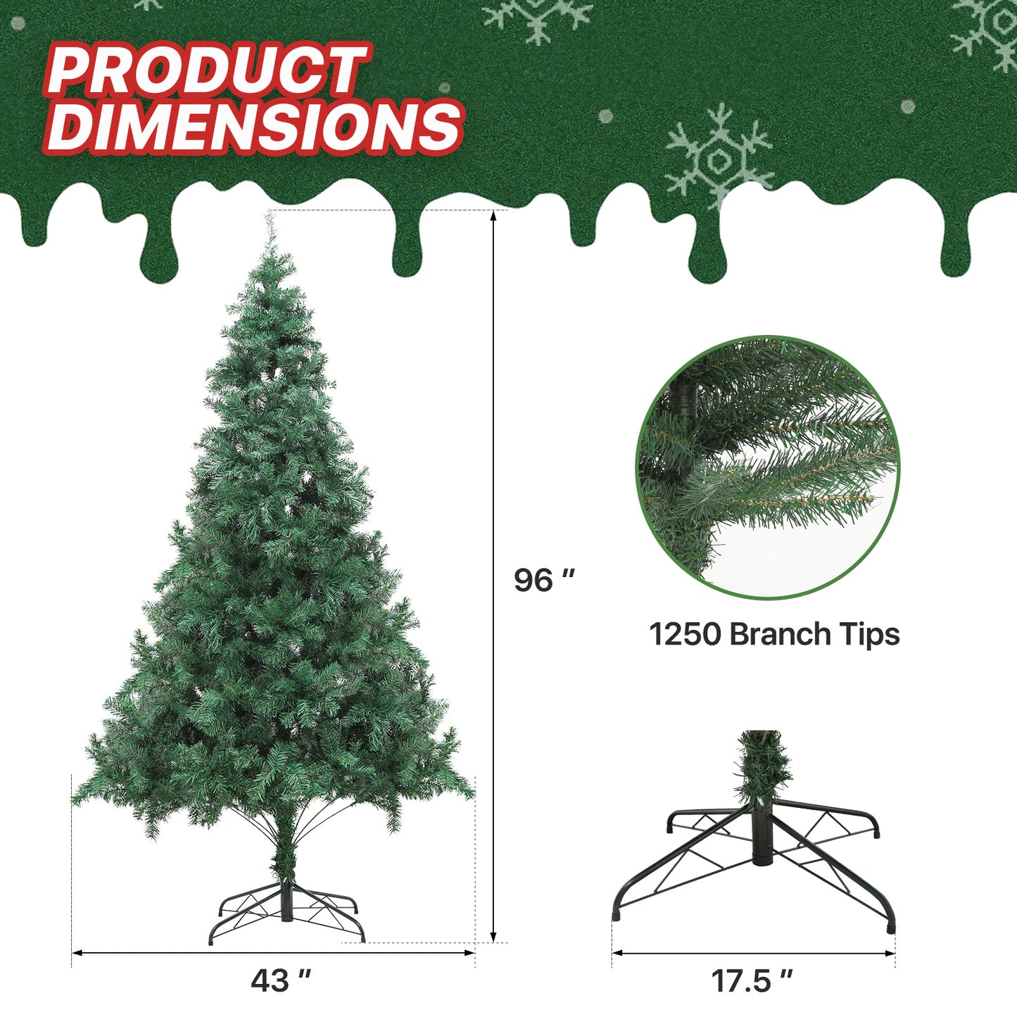 Artificial Christmas Tree - 4 Size