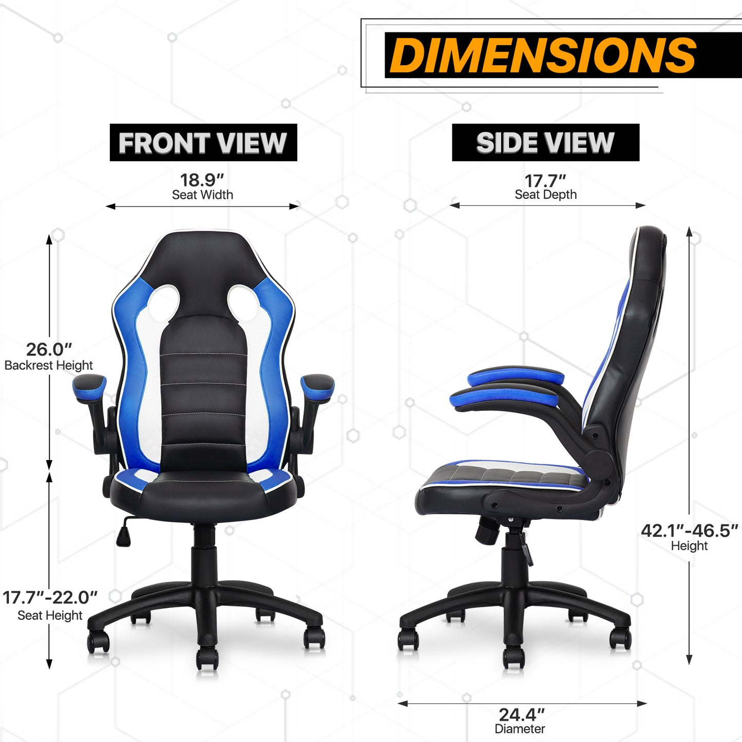 Two-Tone Racing Game Chair